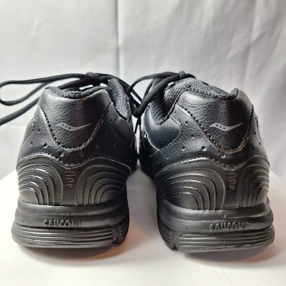 SAUCONY ProGrid Integrity ST2 Walking Shoe Women Sz 9.5 (2E) Triple Black Comfy